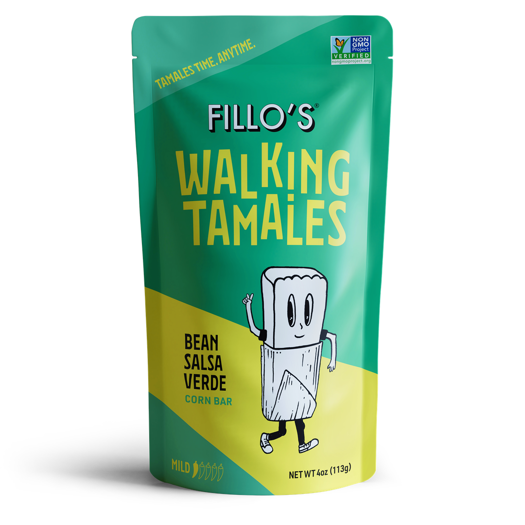 Bean Salsa Verde Walking Tamales