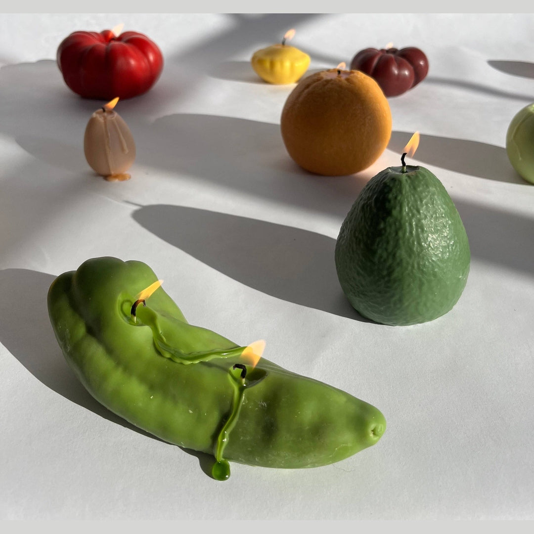 Green Chili Pepper Candle