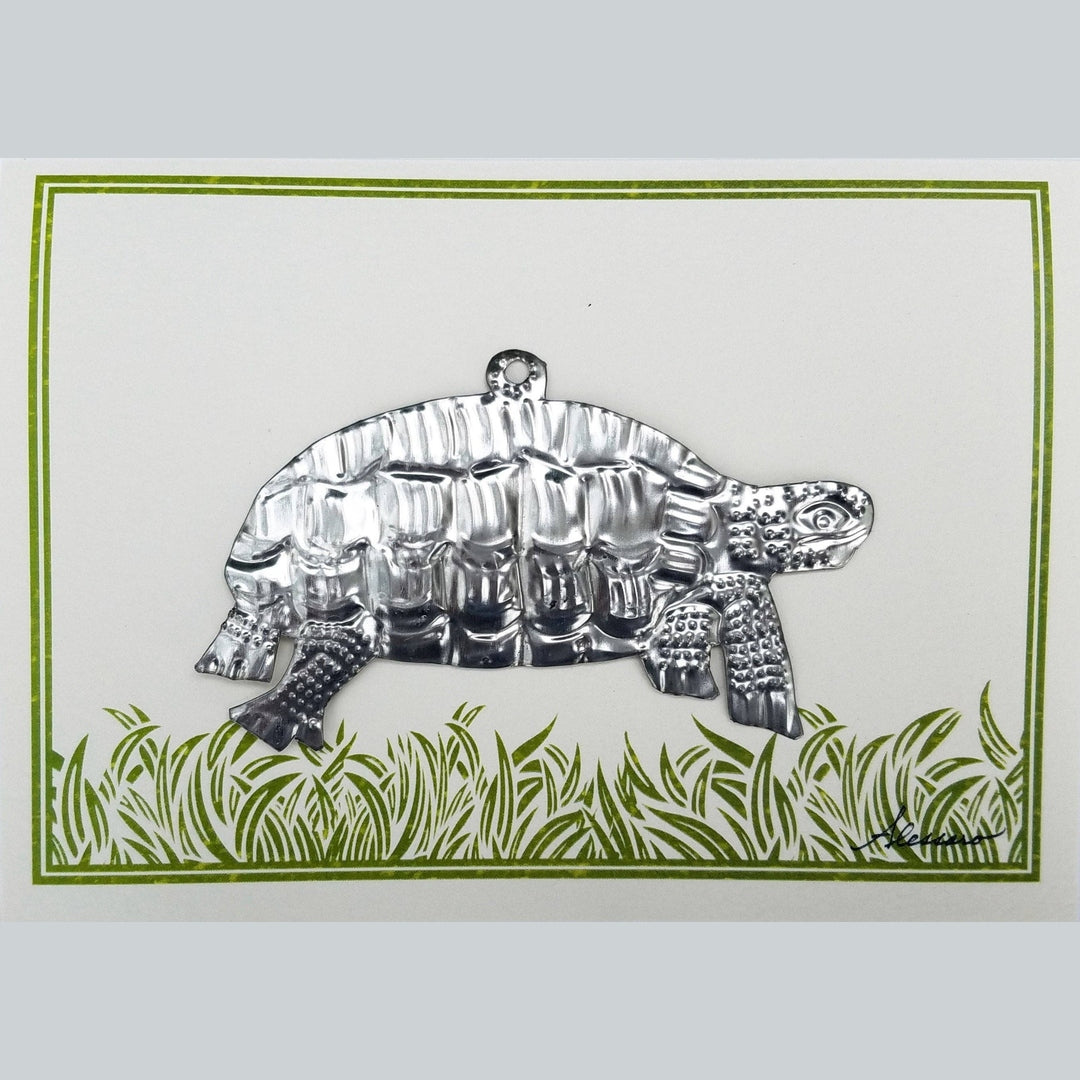 Tortoise Keepsake Ornament on Greeting Card