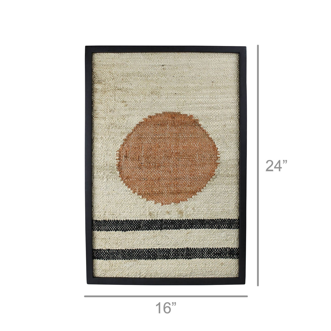 Mana Woven Wall Art, Circle Over Lines