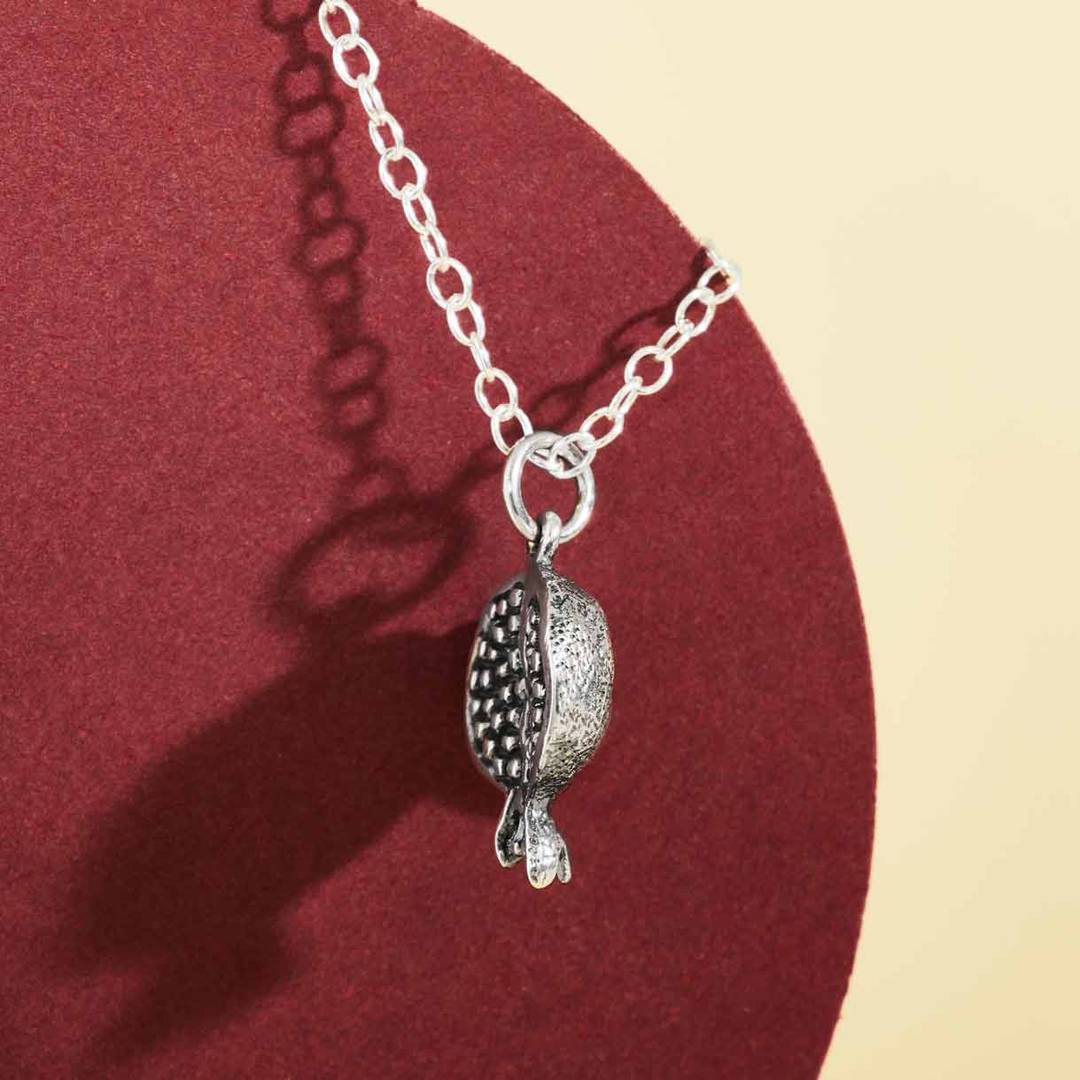 Sterling Silver Pomegranate Necklace