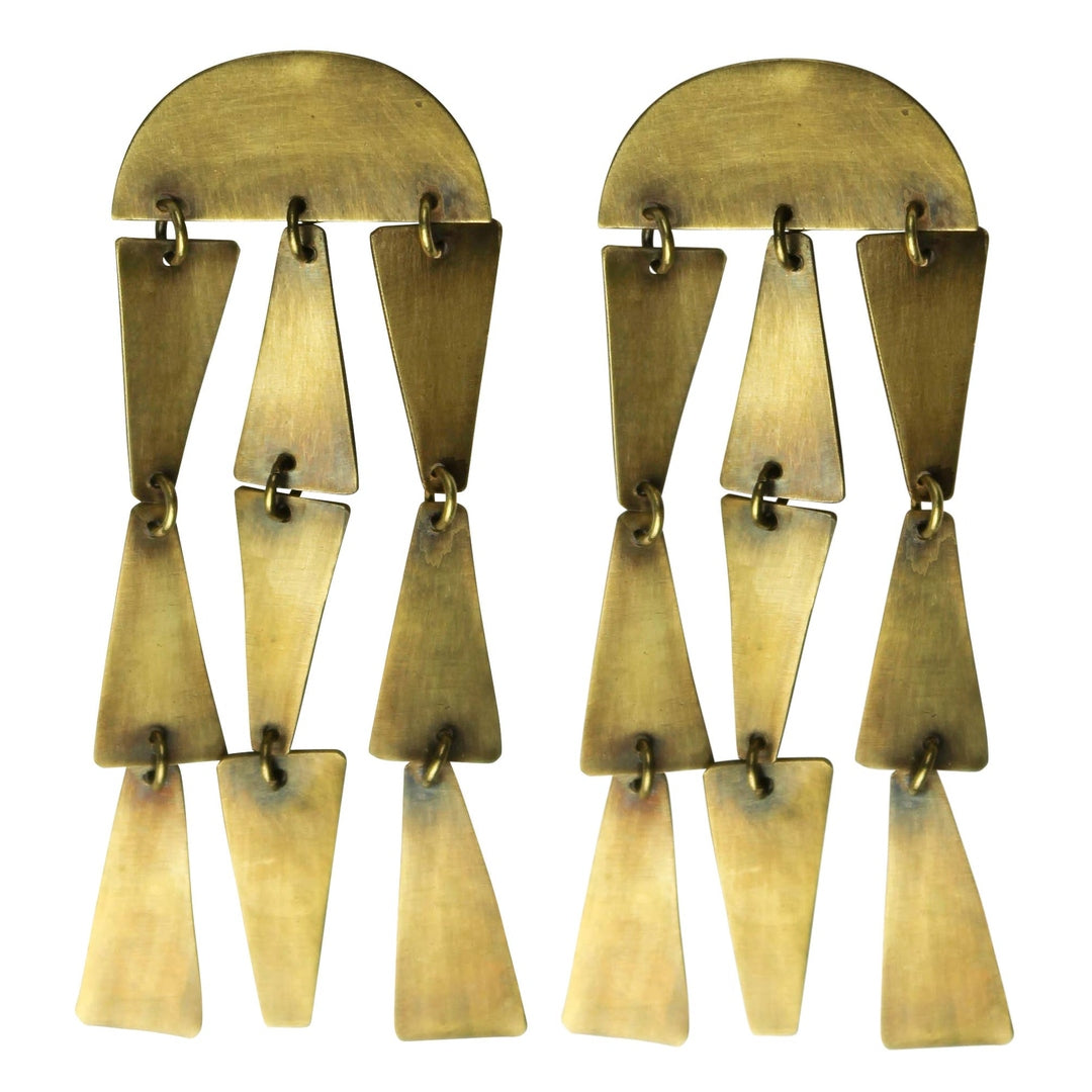 Dangling Trapezoid Earrings