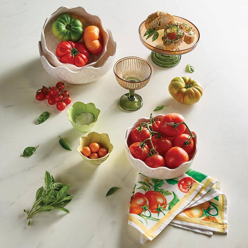 Scalloped Oat Baskets - Set of 3