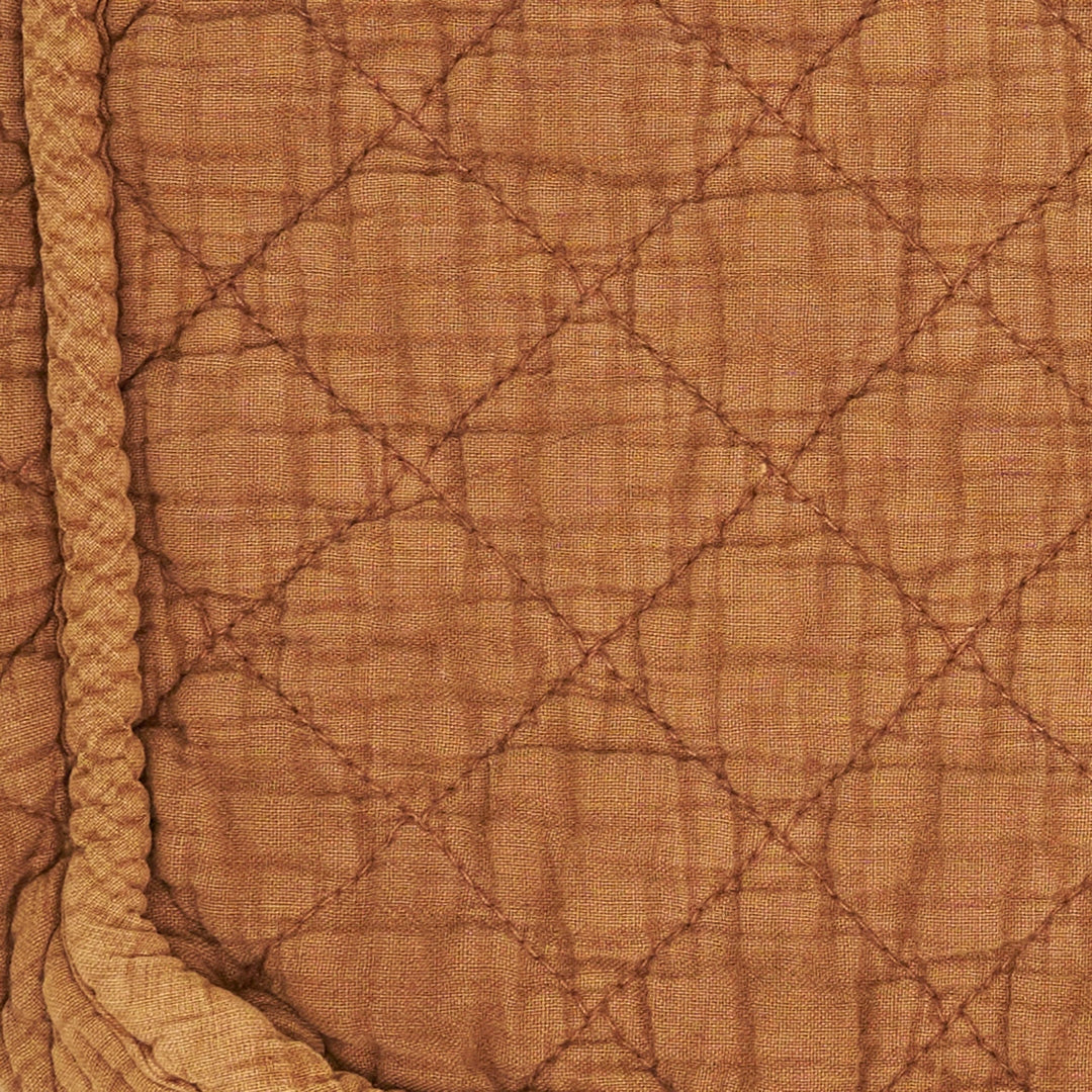 Soft Cotton Quilted Cosmetic Bag