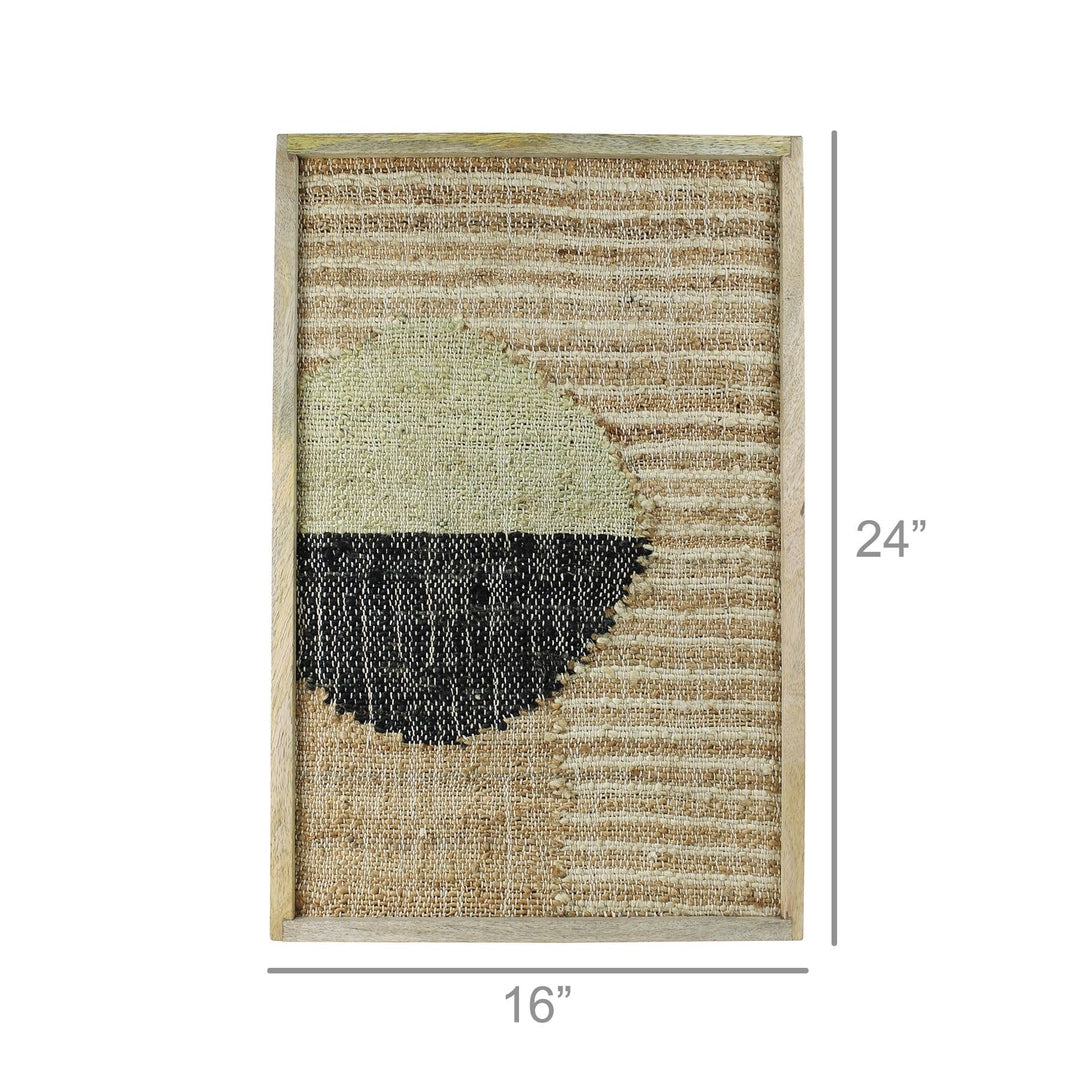 Mana Woven Wall Art, Off-center Circle