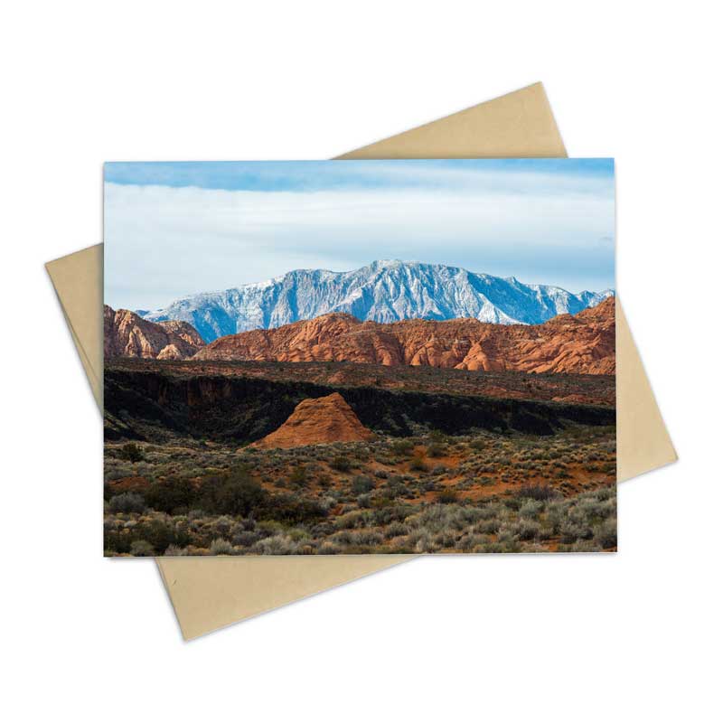 Black Rock & Snow Notecard