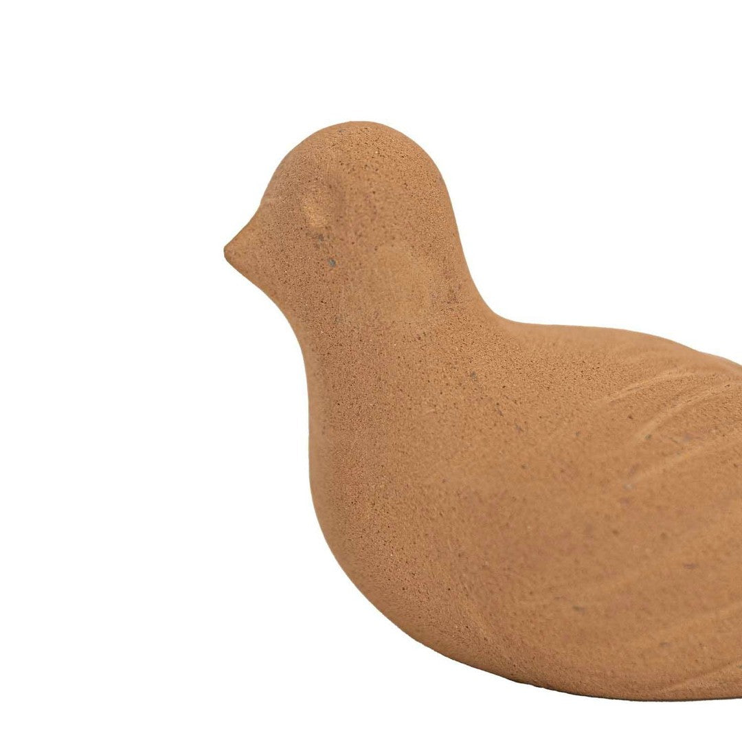 Marisol Sitting Bird Figure Natural Terracotta