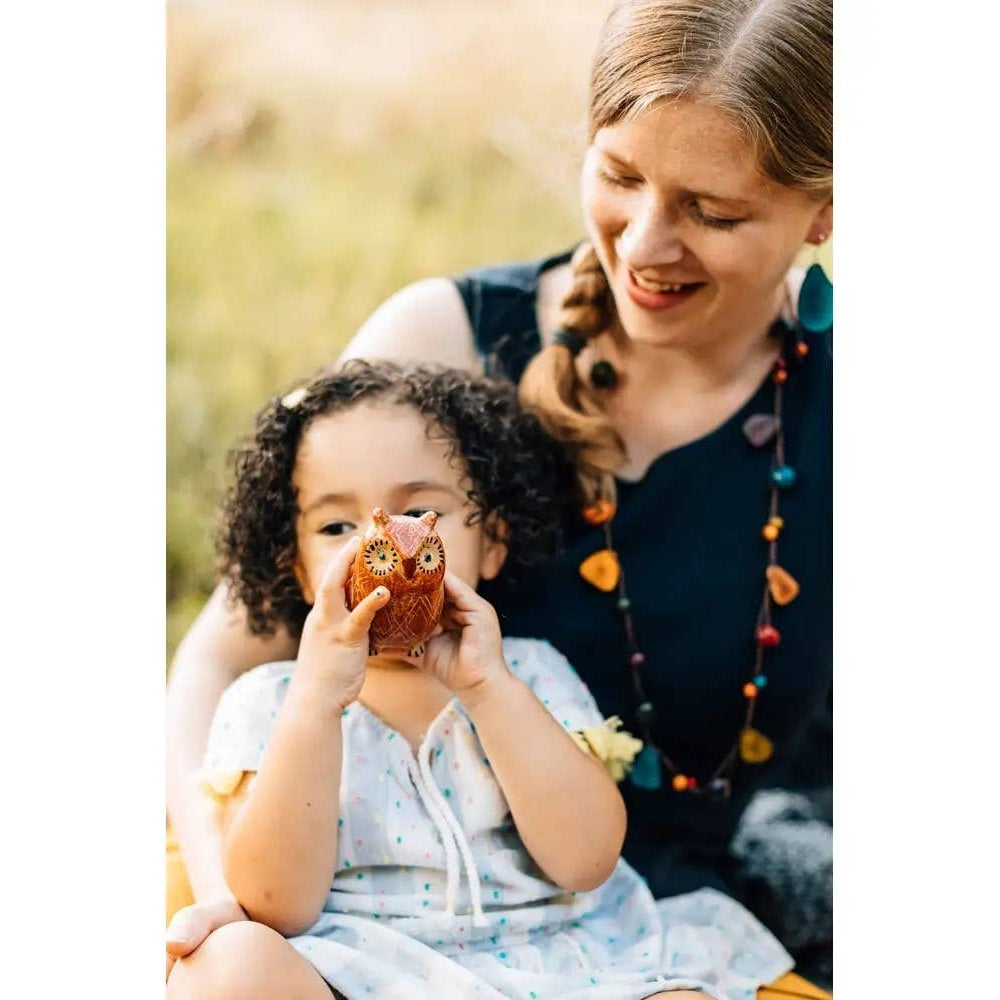 Folk Art Owl Ocarina