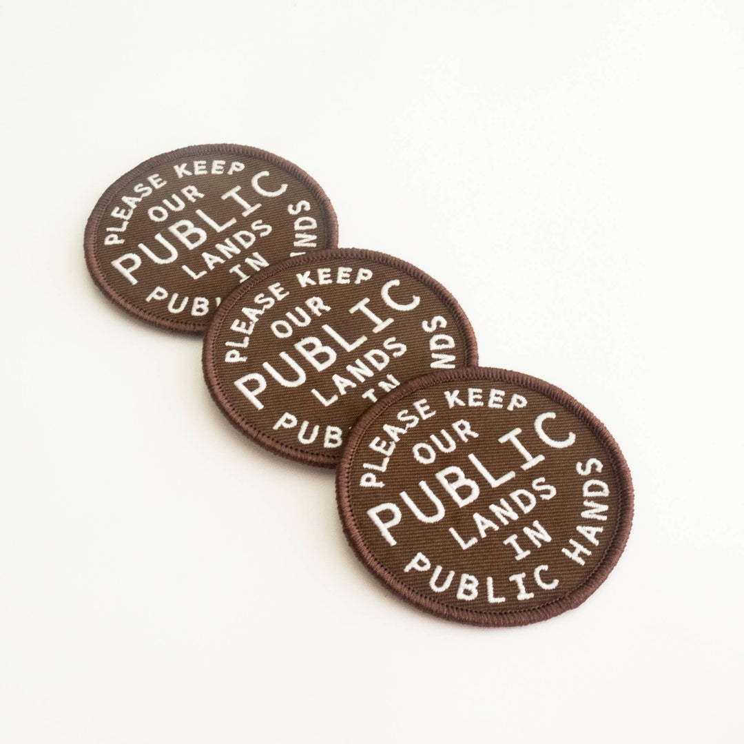 Keep Public Lands, in Public Hands Embroidered Iron-on Patch