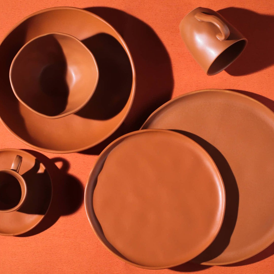 Bio Stoneware Terracotta Dessert Plate