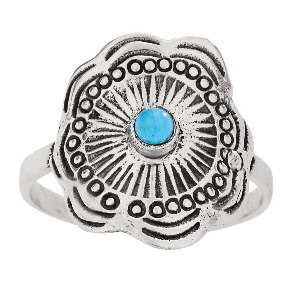 Resounding Blue Turquoise Sterling Silver Ring