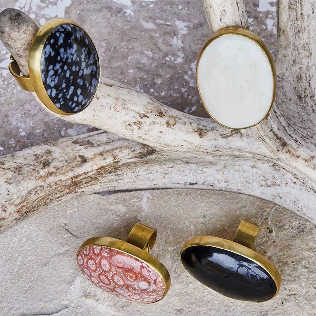 Fossilized Coral Ring - Field Study