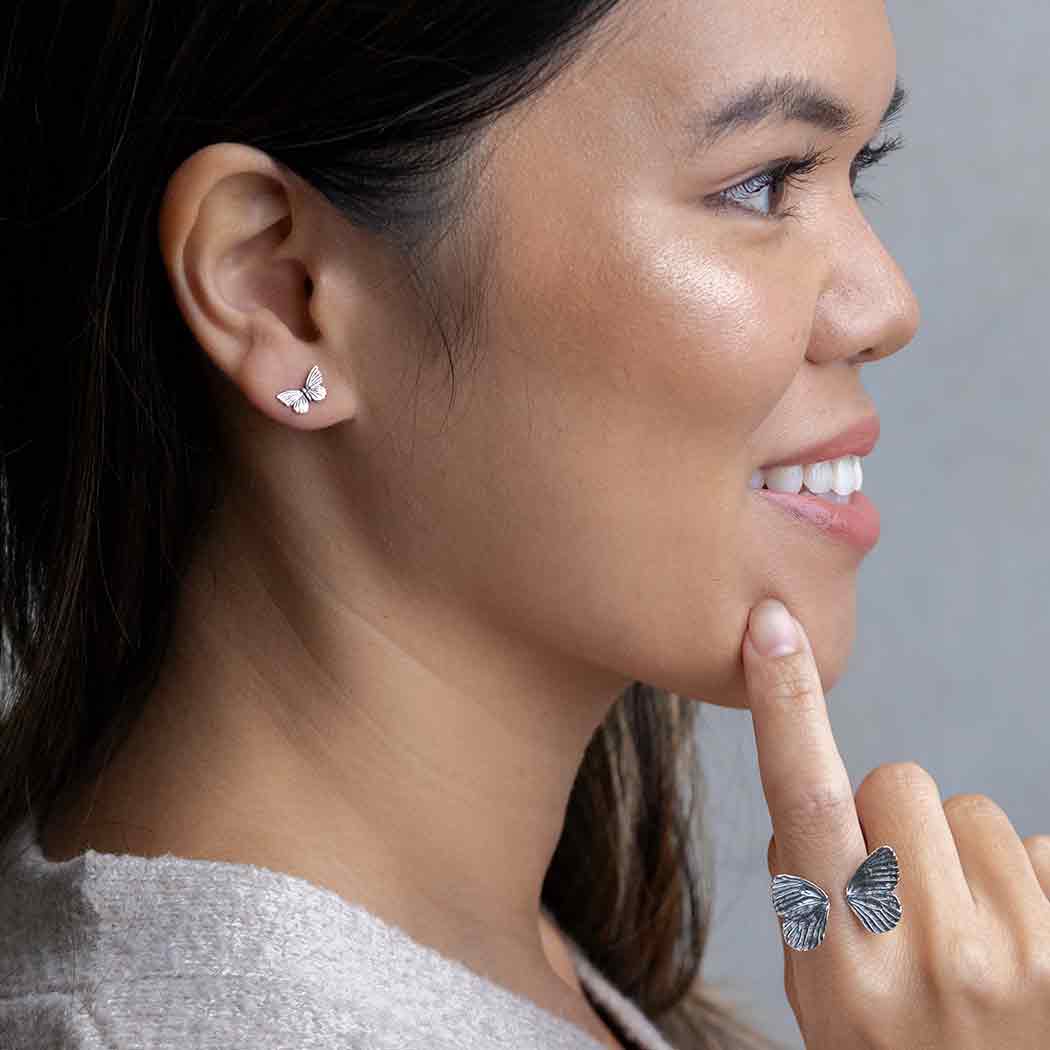 Tiny Butterfly Earrings