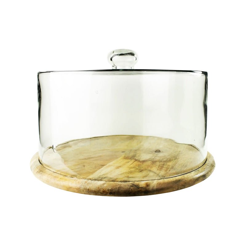 Wood Cake Plate and Recycled Glass Dome - Field Study