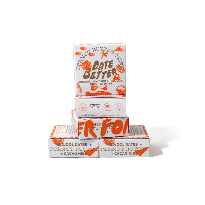 Peanut Butter Crunch Chocolate Covered Dates