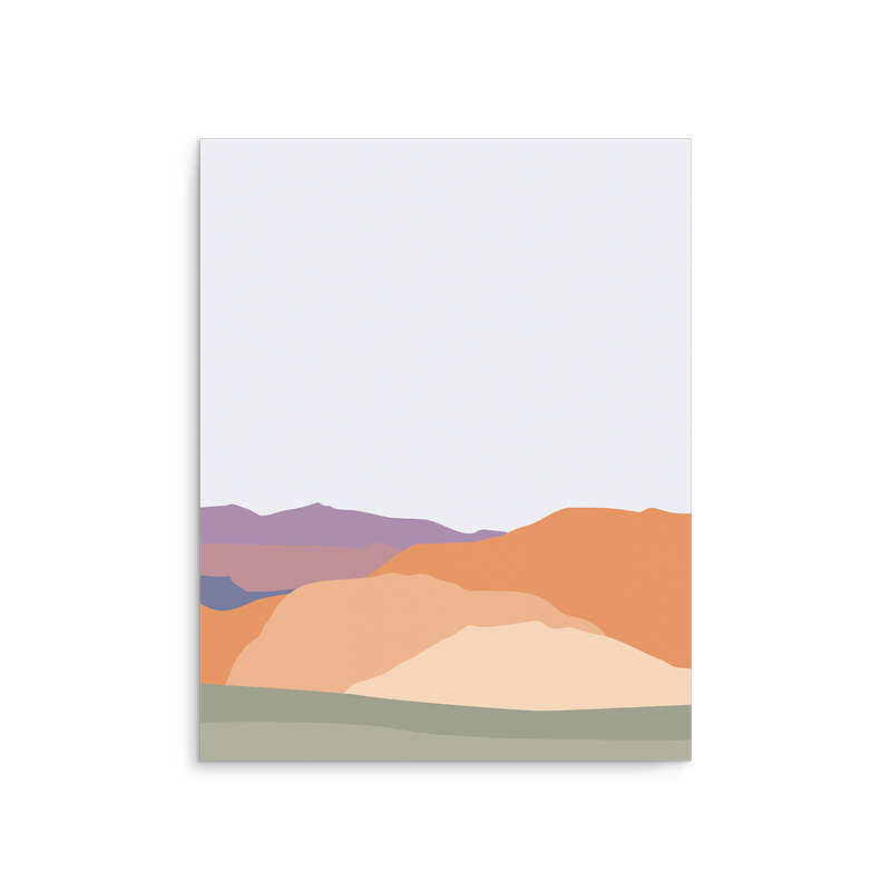 Simple Snow Canyon Utah Art Print