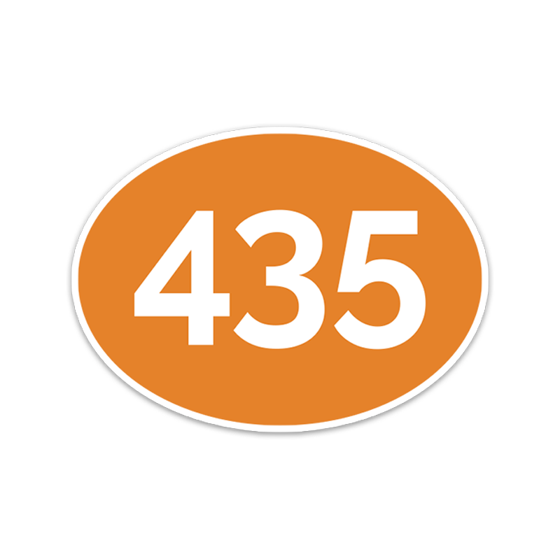 Area Code 435 Vinyl Sticker