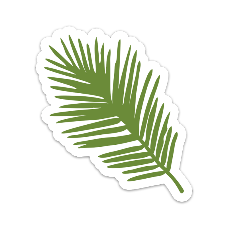 Palm Leaf Vinyl Sticker