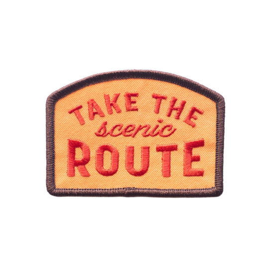 Take the Scenic Route Embroidered Iron on Patch