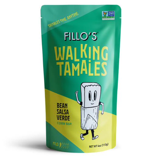 Bean Salsa Verde Walking Tamales