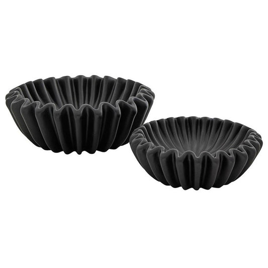 Black Lehriya Bowls - Set of 2