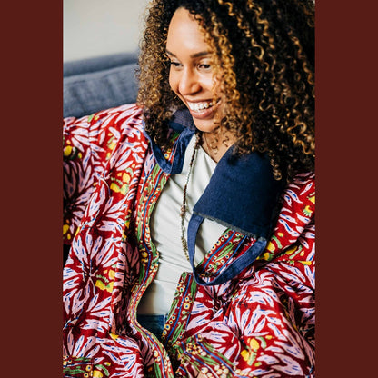 Patchwork Flaxseed Neck Wrap