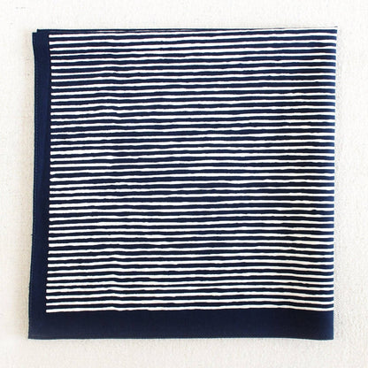 Navy Striped Bandana