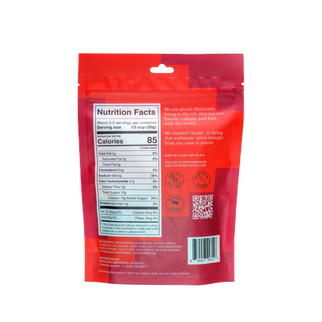 CHUZA Dried Cactus (Nopal) with Chili Seasoning - Snacks