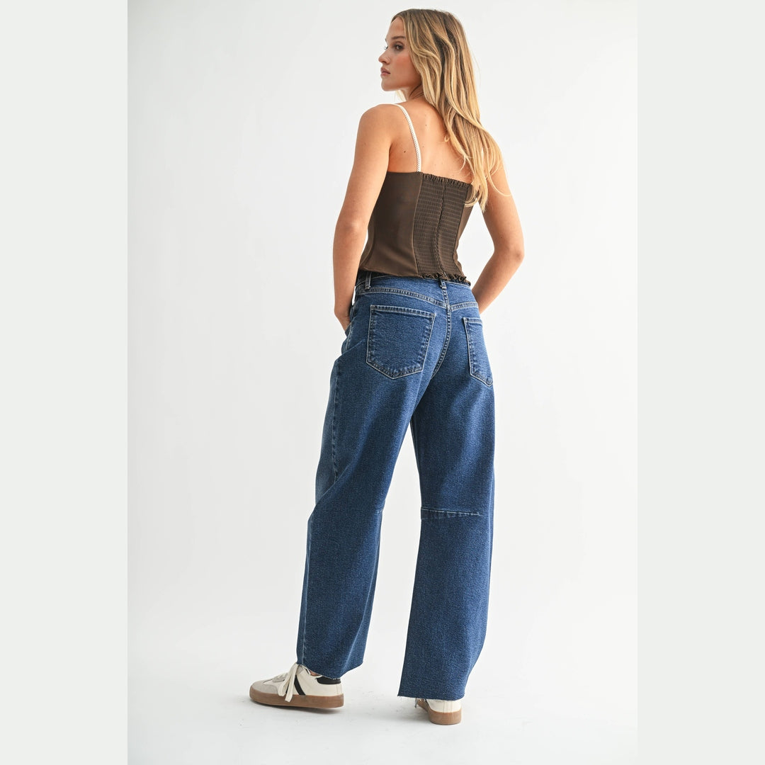 DK Barrel Jean with Knee Seams