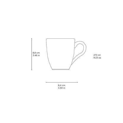 Dijon Coffee Mug 9.2 Oz Ceramic Set of 4