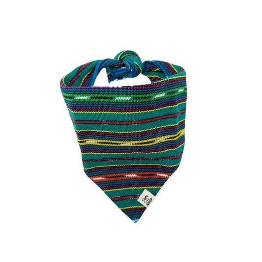 Saguaro Sunset Dog Bandana – Handwoven Desert-Inspired Cotton from Guatemala