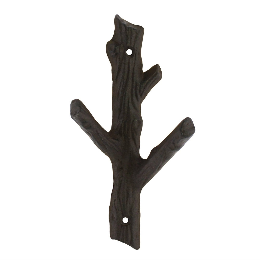 Small Faux Bois Cast Iron Wall Hook