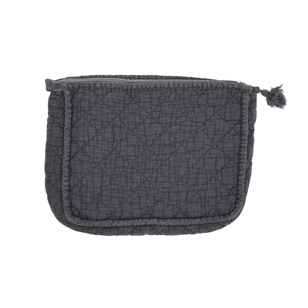 Soft Cotton Quilted Cosmetic Bag