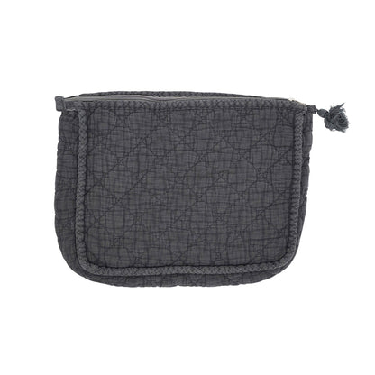Soft Cotton Quilted Cosmetic Bag
