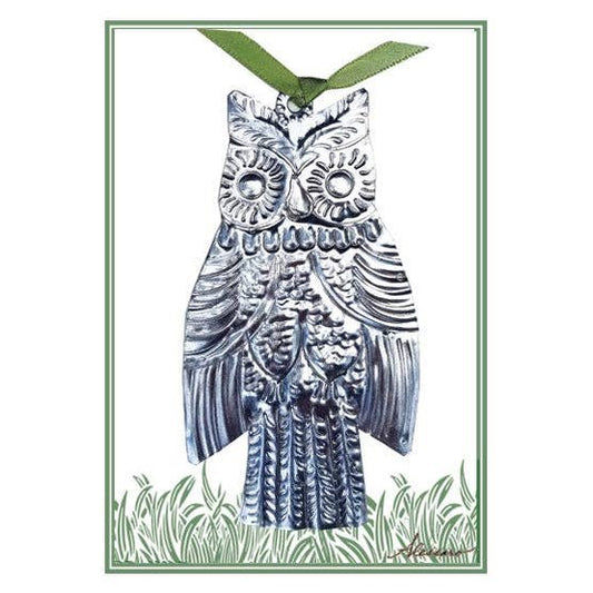 Owl Keepsake Ornament on Greeting Card