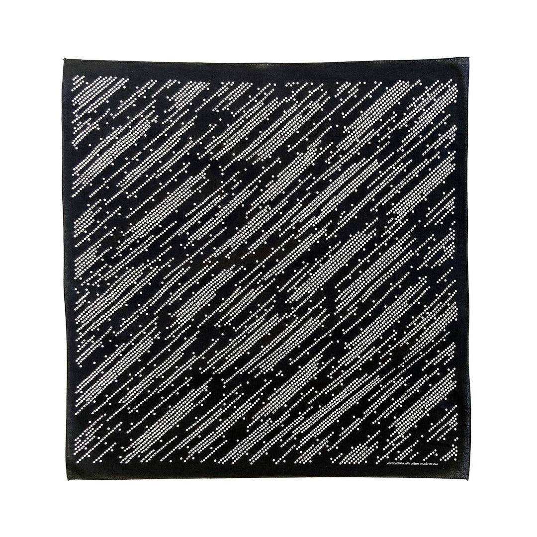 Black Shooting Stars Bandana