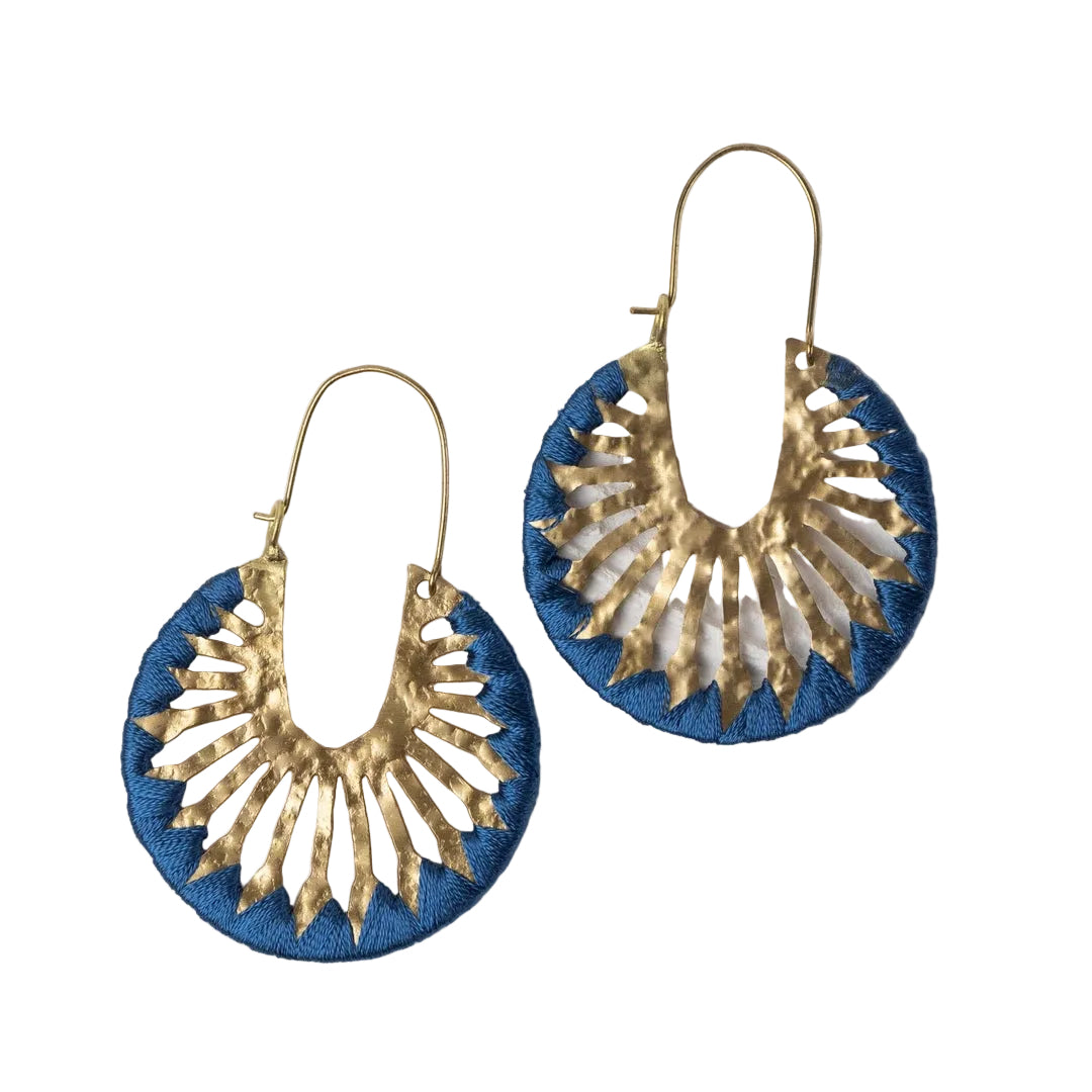 Roja Sunburst Drop Earrings