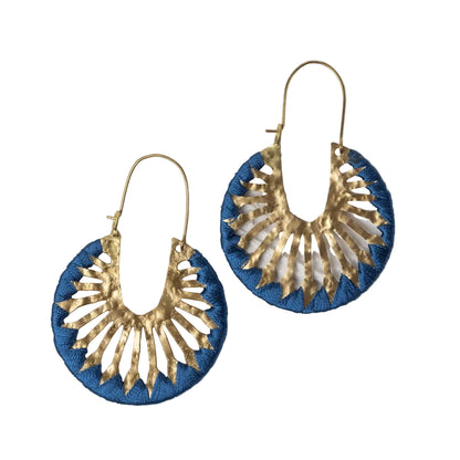 Roja Sunburst Drop Earrings