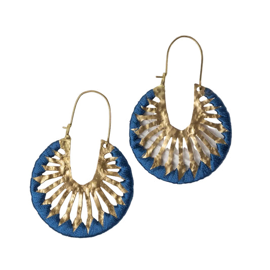 Roja Sunburst Drop Earrings