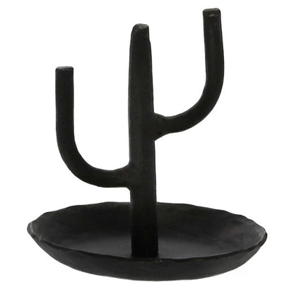 Black Iron Cactus Ring Holder