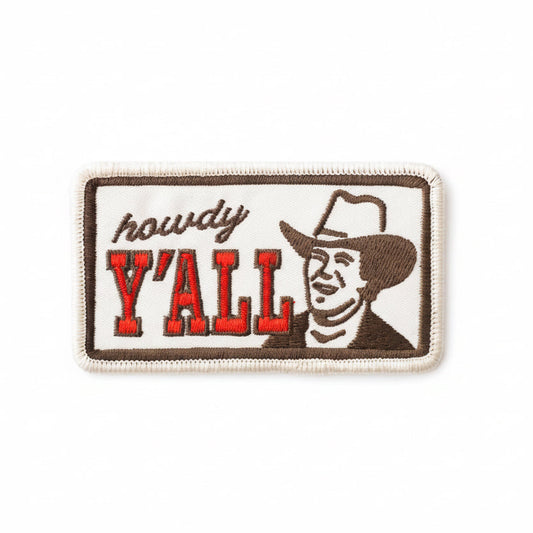 Howdy Y'all Embroidered Iron on Patch