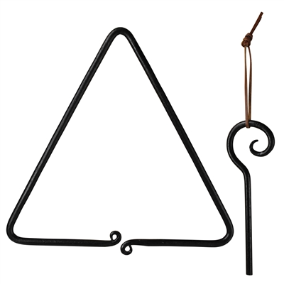 Triangle Dinner Bell, Forged Iron