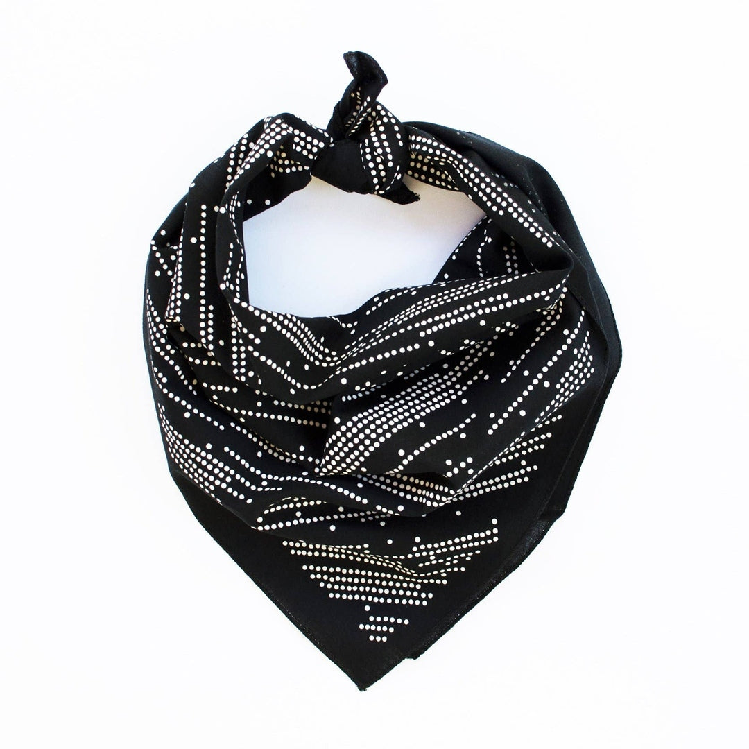 Black Shooting Stars Bandana
