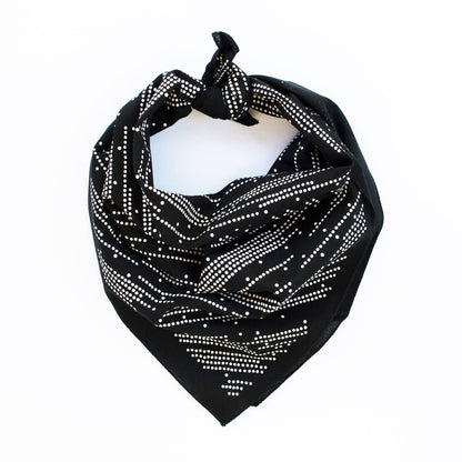 Black Shooting Stars Bandana