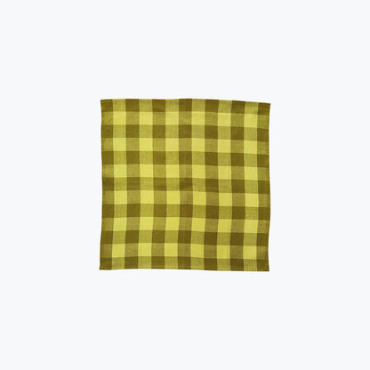 Big Gingham Napkin Pair - Limon