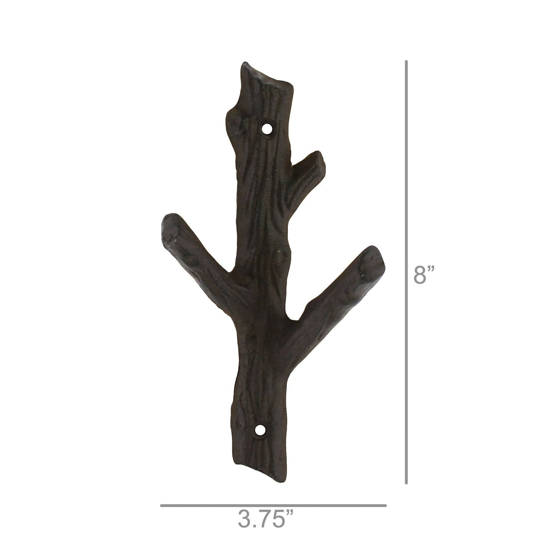 Small Faux Bois Cast Iron Wall Hook