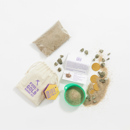 Fool's Gold Mining Kit - Sift Real Sand and Crystals!
