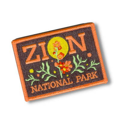 Zion National Park Wildflowers stick-on patch