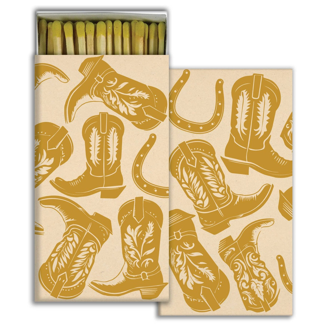Gold Foil Boots Matches