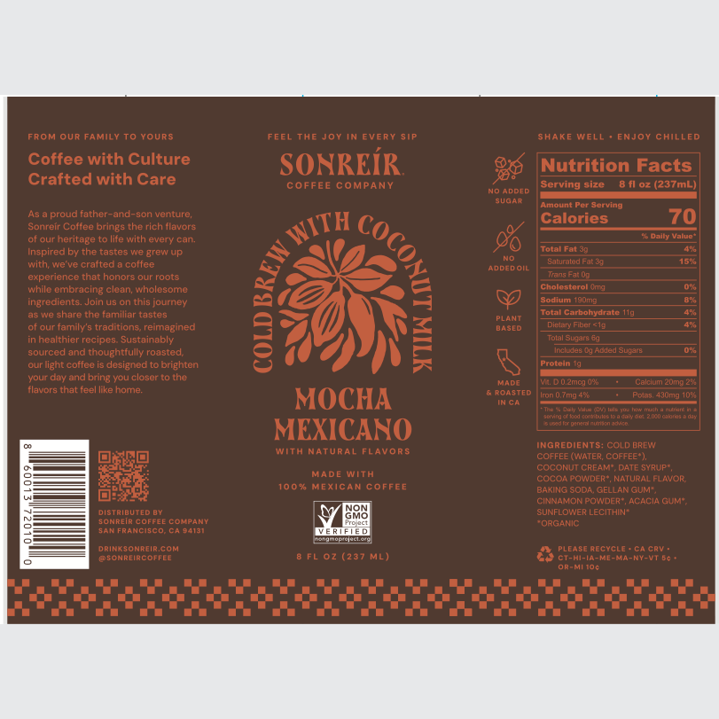 Mocha Mexicano – Coconut Milk Cold Brew Latte - Available Jan 2026